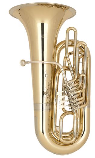 Miraphone, B tuba B 289A, 4 ventily