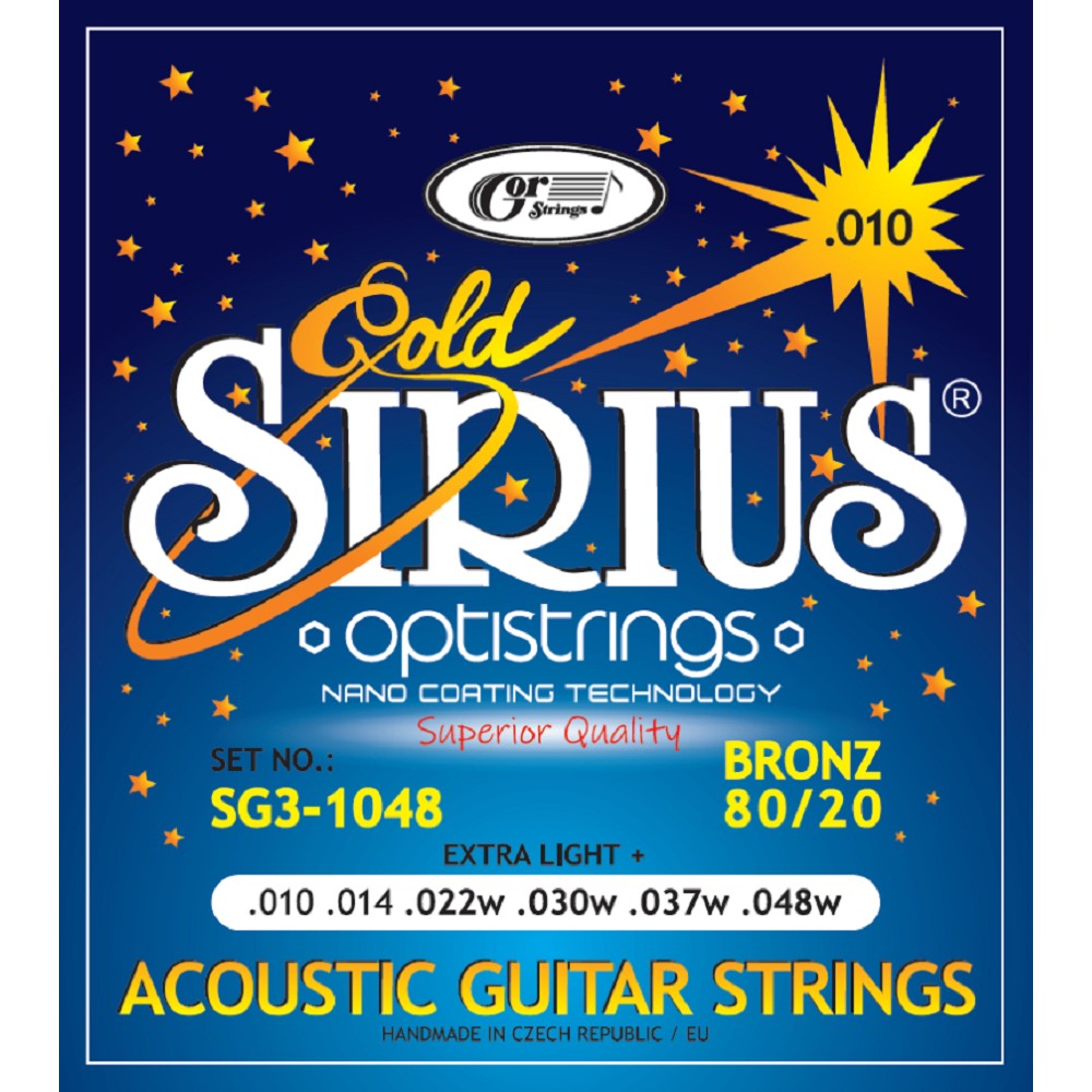 Struny pro kytaru Sirius Gold OPTISTRIGS