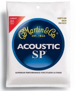 Struny kovové pro akustickou kytaru Martin MSP 3100