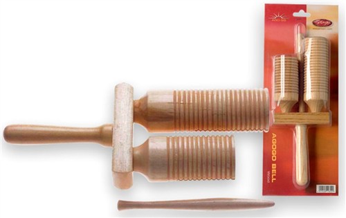 Stagg dřevěné dvoutónové agogo AGG-55