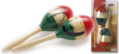 Stagg maracas v mexickém stylu MRW-26M