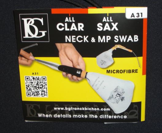 Vytěrák BG A 31 na hubičky klarinetů a saxofonů a na esa saxofonů