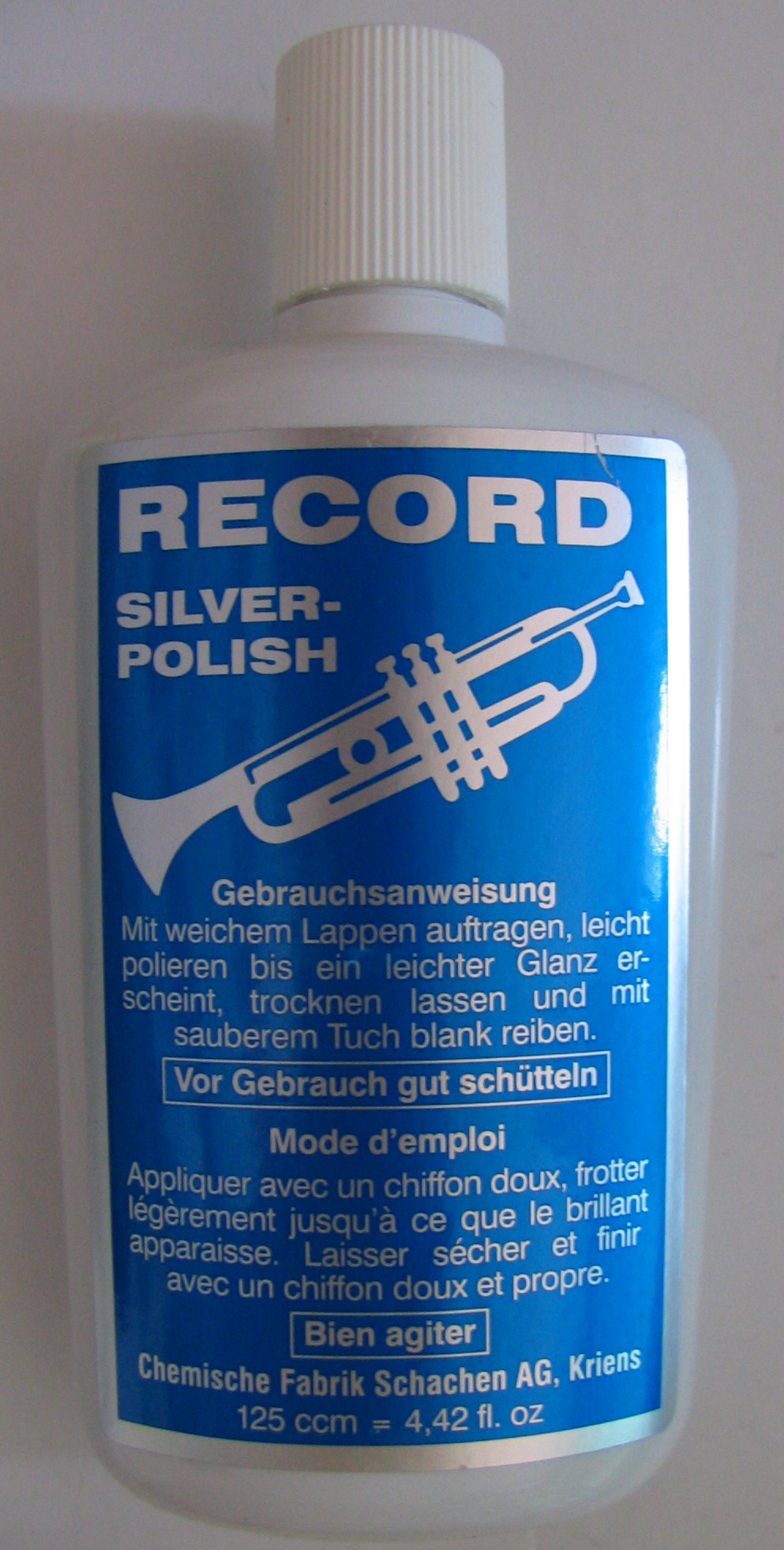 Čistič Record Silver Polish na postříbřené nástroje