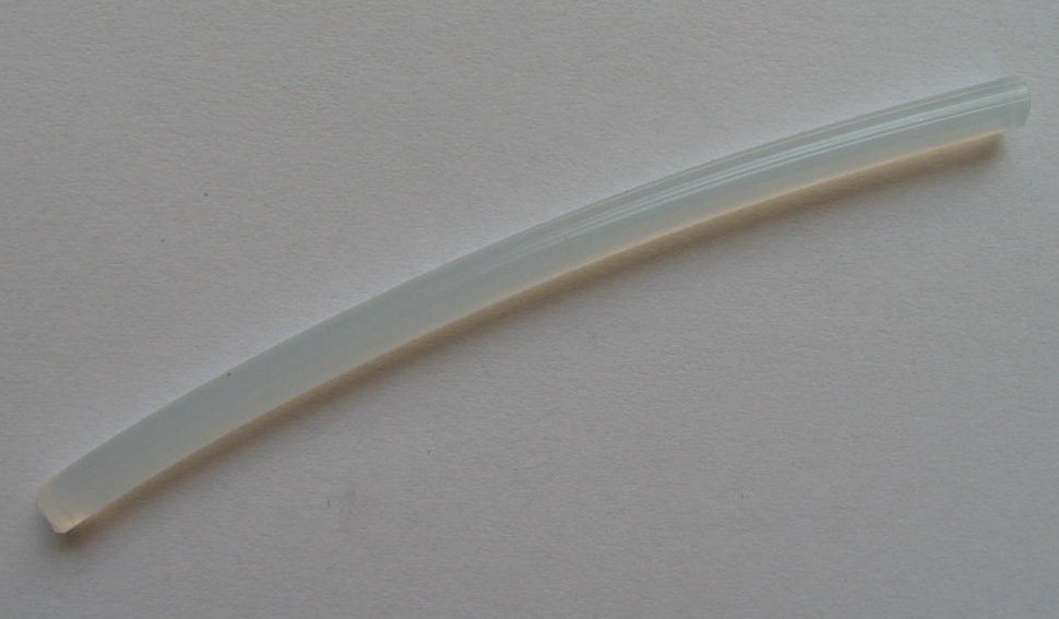 Silikonový doraz strojiva tuby 6 mm (průsvitný)